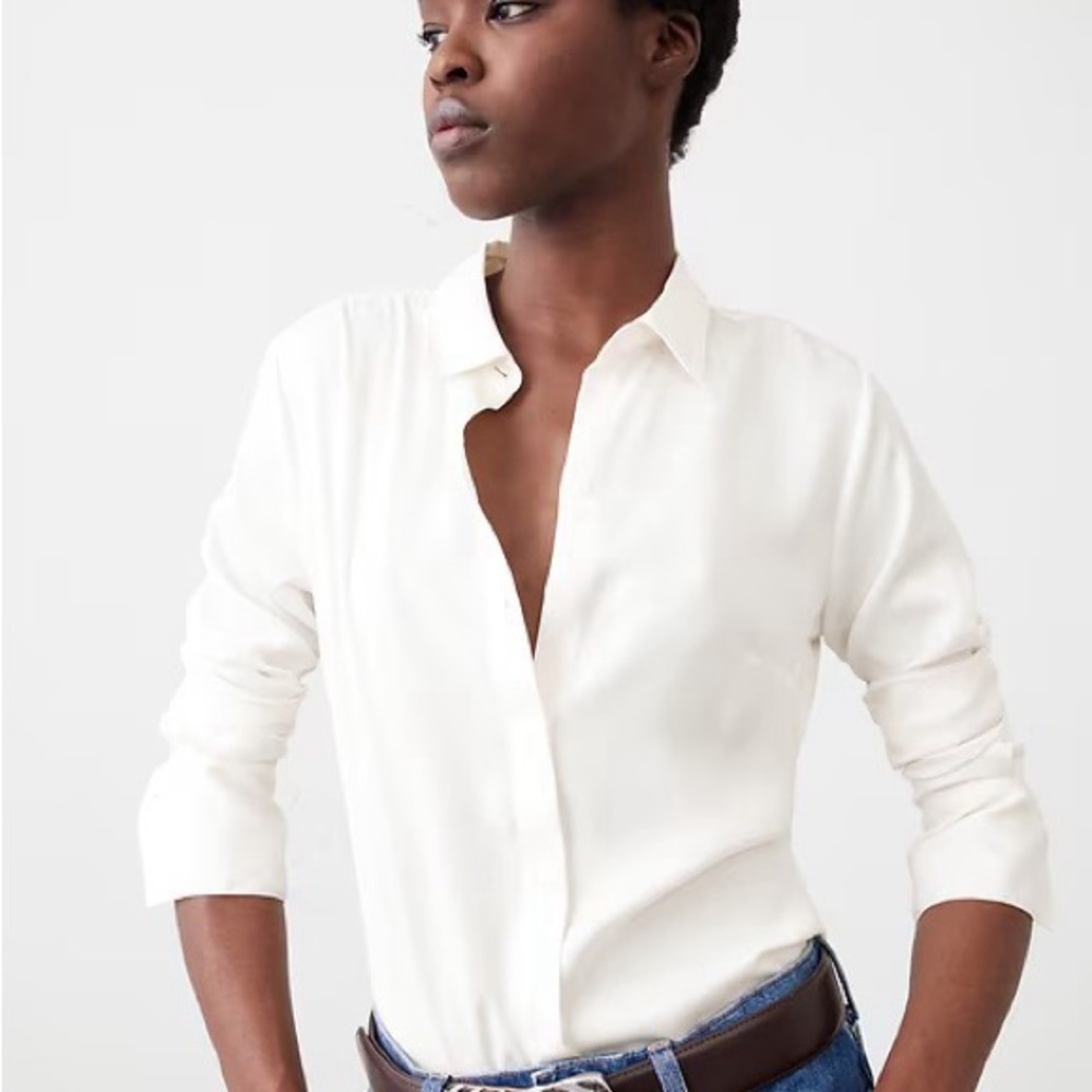 Banana Republic Factory White Blouse